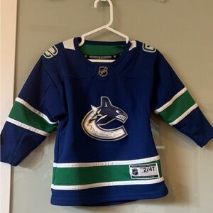 Official Vancouver Canucks Toddler Jersey - Size 2-4T (Blue)